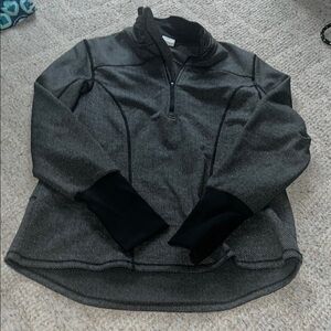 Gray Quarter-Zip Pullover